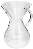 Chemex Eight Cup Glass Coffee Maker with Glass Handle - 2-8 cup 40oz Coffee Maker