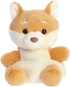 Aurora® Adorable Palm Pals™ Keiko Shiba Inu™ Stuffed Animal - Pocket-Sized Play - Collectable Fun - Brown 5 Inches