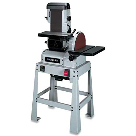 DELTA 31-300 6-Inch/12-Inch 1-1/2 Horsepower Open Stand Belt/Disc Sander, 120/240-Volt 1 Phase