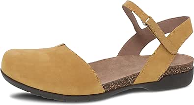 Dansko Rowan Sandal for Women - Memory Foam and Cork Footbed for Comfort and Arch Support - Lightweight Rubber Outsole for Long-Lasting Wear - Versatile Casual to Dressy Footwear