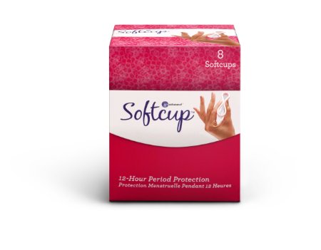 Softcup 12-Hour Feminine Protection - Disposable Softcup 8-count