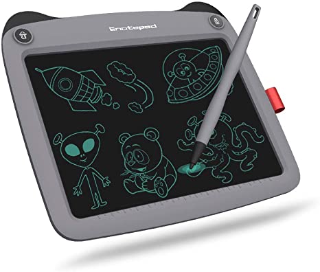 LCD Writing Tablet, Doodle Board 9'' Electronic Writing & Drawing Board, Kids Gift for Girls/Boys, Handwriting Paper Drawing Tablet Home & School Use (9"(9 inch), Grey)