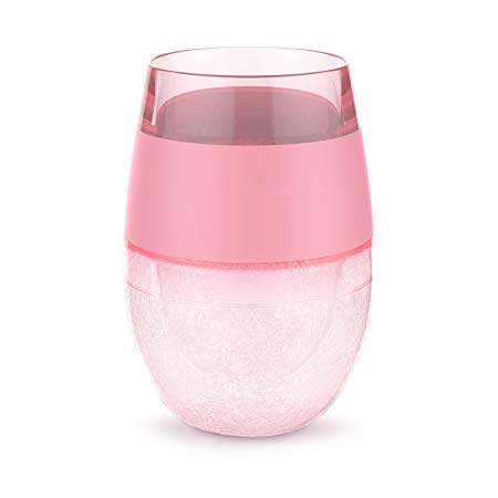 Host 7419 Wine Freeze Cooling Cup, Translucent Pink, 1 Cup