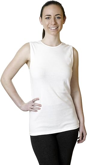 Rosette Women’s Sleeveless Undershirt - Cotton – High Neck, Full shoulder design
