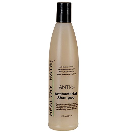 ANTI-b Antibacterial Shampoo (12oz) Antimicrobial/Antifungal Formula that Reduces Bacteria, Ringworm and Dry Scalp