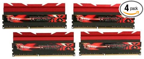 16GB G.Skill DDR3 PC3-19200 2400MHz Trident X Series CL10 (10-12-12-31) Quad Channel kit