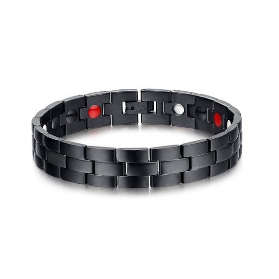 Jeracol Fashion Jewelry Elegant Titanium Magnetic Therapy Bracelet Pain Relief for Arthritis Carpal Tunnel Tendonitis Tennis Elbow RSI Joint and Wrist
