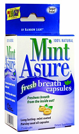 MintAsure Internal Breath Freshener, 75 capsules