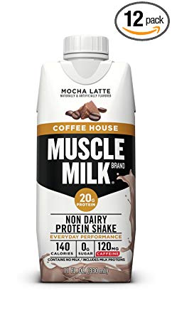 Muscle Milk Coffee House Protein Shake, Mocha Latte, 11 Fl Oz, 12 Pack
