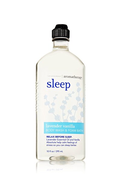 Bath and Body Works Aromatherapy Sleep Lavender Vanilla 10 Oz Body Wash and Foam Bath