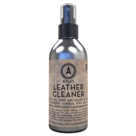 Atlas Leather Cleaner - The Best pH Balanced Leather Cleaner for Handbags, Purses, Shoes, Jackets, Furniture, Car Seats, Sofas & More - 90 Day 100% Satisfaction Guarantee!