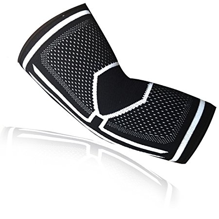 Elbow Brace Compression Sleeve - Instant Support, Protection & Pain Relief for Tendonitis, Tennis Elbow, Golfers Elbow, Arthritis, Bursitis, Lifting & All Sports. Ideal for Injury Rehab