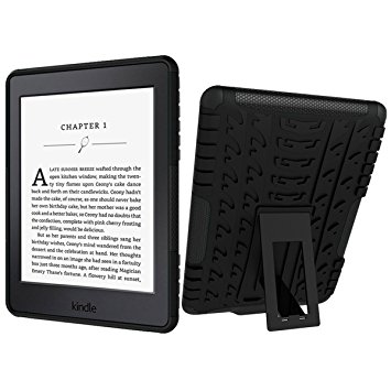 Kindle Paperwhite Case - HOTCOOL Heavy Duty Rugged Dual Layer Armor with Kickstand Cover Case For Amazon All-New Kindle Paperwhite, Black