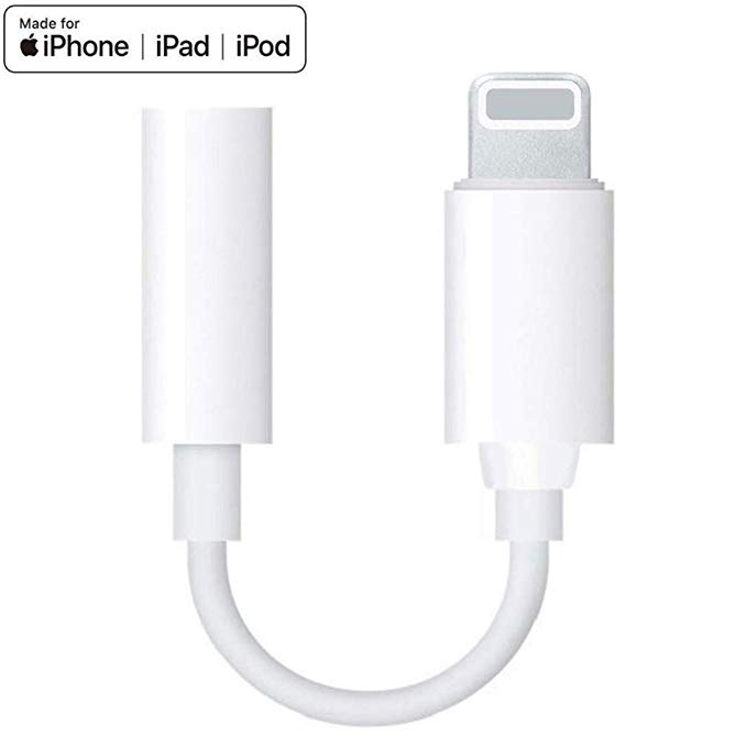 Headphone Adapter for iPhone 8 Adapter Compatible for iPhone X/XS/XR/XS MAX for iPhone 8/8P/7/7P 3.5mm Dongle Jack Earphone AUX Audio Splitter Accessories Connector Cable Support to iOS 12 System