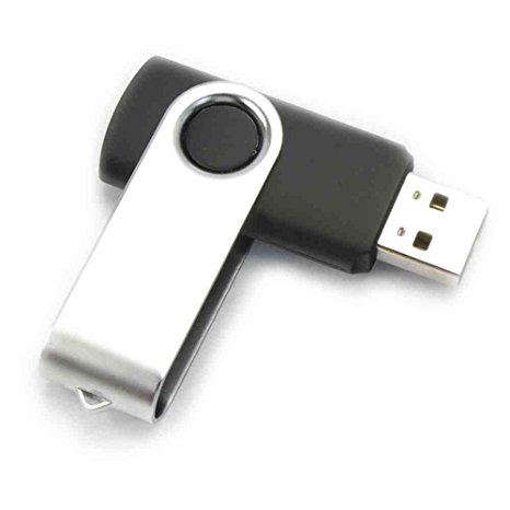 256GB Black Swivel USB 2.0 Flash Drive Memory Stick