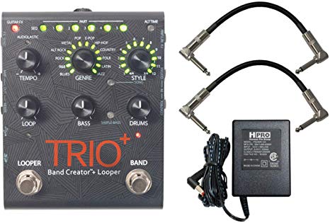 Digitech Trio  Band Creator   Looper w/ Patch Cables and Power Supply