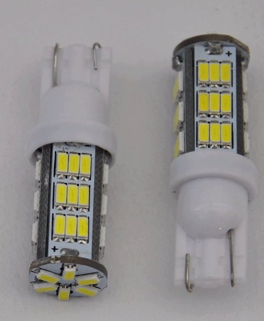 2pcs 42-SMD T15 12V LED Replacement Light Bulbs   STICKER 921 912 906 - White