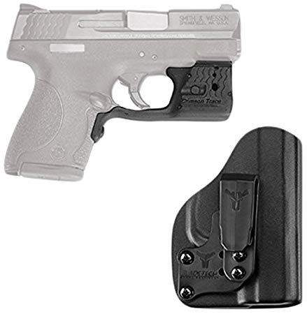 Crimson Trace LL-801G-HBT Laserguard Pro, M&P Shield, Green with Blade Tech IWB Holster, Boxed