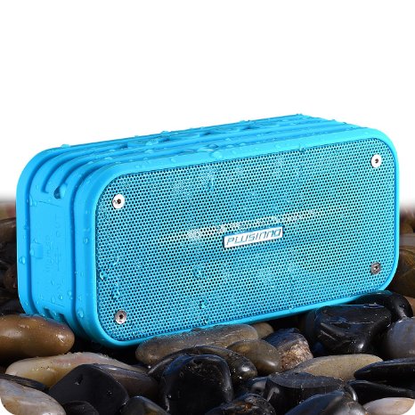 Bluetooth Speakers Plusinno Ultra Portable Bluetooth 40 Waterproof Wireless Speaker with Integrated SiriVoice Control Bluetooth Receiver Built-in Microphone and Selfie Function Blue