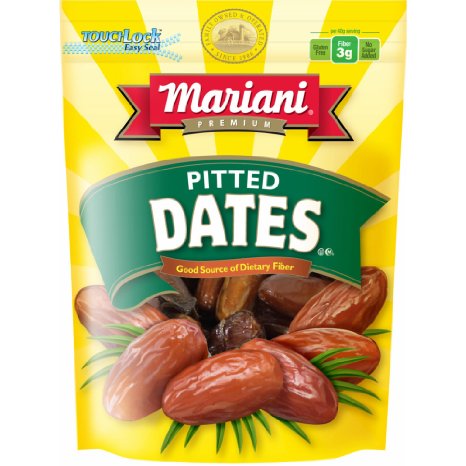 Mariani Pitted Dates 100% Natural Fat Free, 40-Ounce