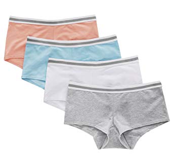 ATTRACO Women's Underwear Cotton Panties Ladies Cheecky Panties Brief Pack of 4