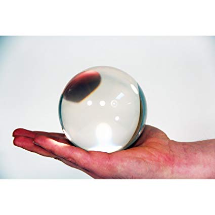 Zeekio Clear Acrylic Contact Ball - 100mm - Approx. 4"