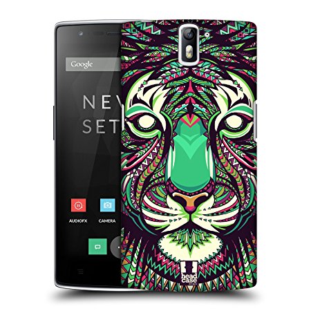 Head Case Designs Tiger Aztec Animal Faces 2 Hard Back Case for OnePlus One