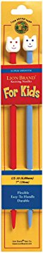 Lion Brand 7 Inch, Size 10 Knitting Needles for Kids
