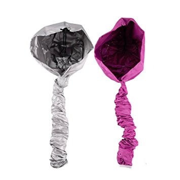 2-Pack Hair Bonnet Hair Dryer Attachment (Pink)