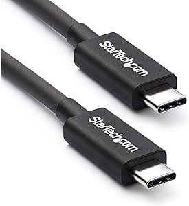 StarTech.com 2m (6.6ft) Passive Thunderbolt 3 Cable, 20Gbps, 100W PD, 4K Video, Thunderbolt Cable, Compatible with USB4/DP Alt Mode, Thunderbolt 4, USB 3.2/Type-C (TBLT3MM2M)