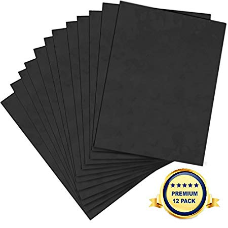 Foam Board 20 x 30 x 3/16" - Premium 12 Pack - Black Poster Board, Acid Free, Double Sided, Rigid, Lightweight Signboard Foamboard for Crafts, Framing, Art, Display, Presentation and School Projects
