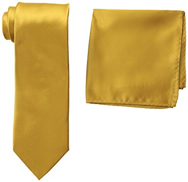 Stacy Adams Men's Satin solid Tie Set