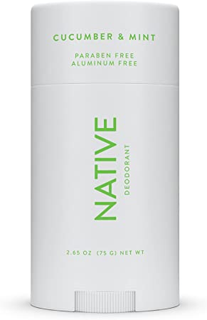 Native Deodorant - Natural Deodorant - Vegan, Gluten Free, Cruelty Free - Free of Aluminum, Parabens & Sulfates - Born in the USA - Cucumber & Mint