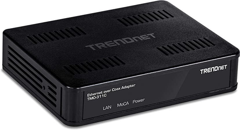 TRENDnet Ethernet Over Coax Adapter, Backward Compatible with MoCA 2.0, TMO-311C ( Renewed)