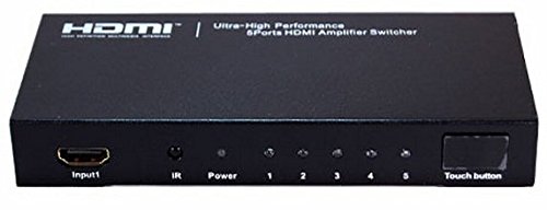 Bytecc Ultra High Performance 5 Ports Hdmi Amplifier Switcher W/Remote Control & Intel