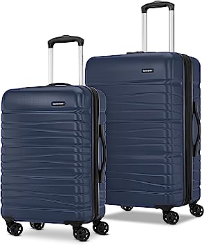 Samsonite Evolve SE Hardside Expandable Luggage with Spinners | Classic Navy | 2PC SET (Carry-on/Medium)