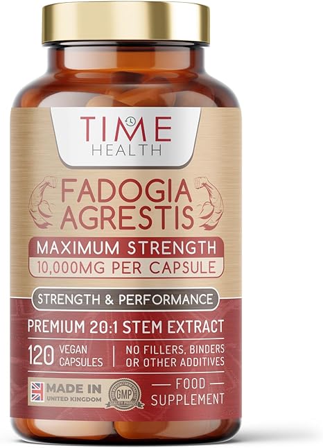 New: Fadogia Agrestis - High Strength - 2X Purity 20:1 Extract - 10,000mg Equivalent - 120 x 500mg Capsules - Lean Muscle Growth - Muscle Recovery - Athletic Performance - UK Made - GMP - No Additives