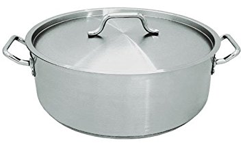 Update International (SBR-25) 25 Qt Stainless Steel Brazier w/Cover