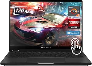 ASUS ROG Flow X13 Gaming Laptop, 13.4" 120Hz Full HD  Touchscreen Display, AMD Radeon Graphics, AMD Ryzen 9 7940HS, 16GB LPDDR5 RAM, 512GB SSD, Backlit KB, Windows 11, Off Black, W/GaLiMu