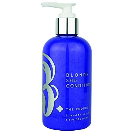 Powerful Purple Toning Hair Conditioner - Hair Colorist Recommended, Eliminates Brassy Hair - With Grape Seed Extract - B. The Product Blonde 365 Conditioner 8.5oz.