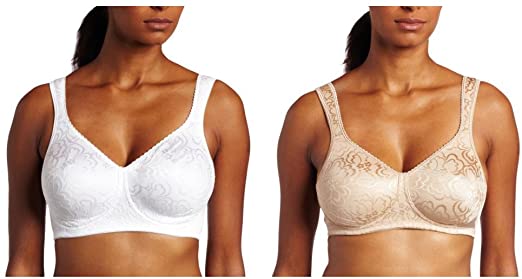 Playtex womens 18 Hour Ultimate Lift and Support Wire Free Bra, White/Nude, 46DDD