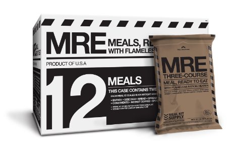 Meal Kit Supply Premium Fresh MREs Meal with Heaters (12-Pack)