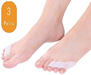 DUORUI 6 PCS Toe Separators, Toe Straightener for Treating a Hammer Toe, Overlapping Toe and Crooked Toe for Day and Night