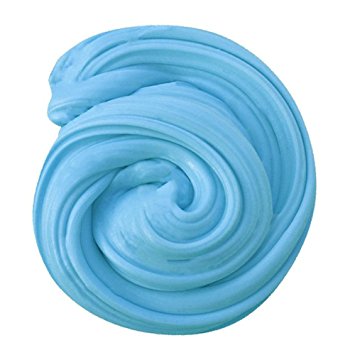 Fluffy Slime,Blue Fluffy Slime Stress Relief Toy Scented Sludge Toy Super Soft & Non-sticky perfectly stretchy with a pleasant scent