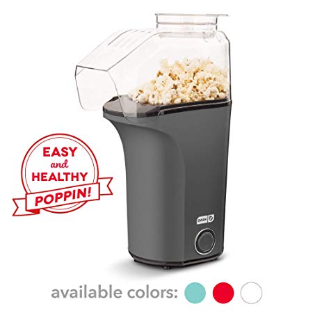 DASH DAPP150V2GY04 Fresh Pop Popcorn Maker, 16 cups, Grey