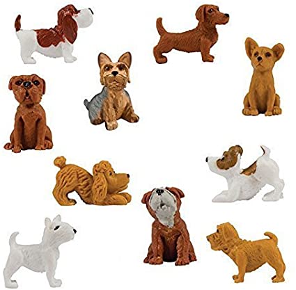 Adopt a Puppy Figures - Small Plastic Party Favors - 20 count