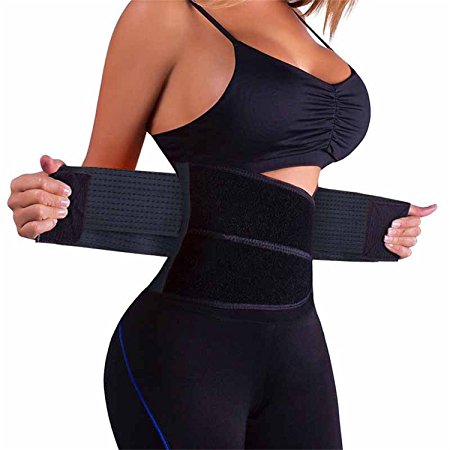 HURMES Waist Trainer Belt for Women - Waist Cincher Trimmer Slimmer Body Shaper Belt