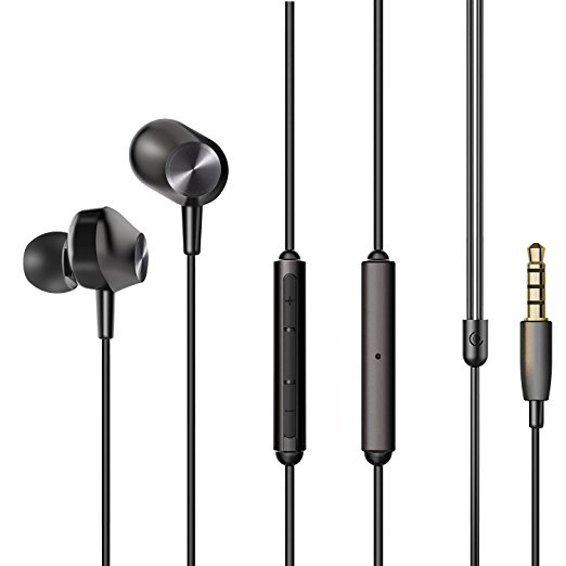 COULAX CX09 Triple Driver Headphones In ear Headphones with Mic High Performance Earbuds, Earphones with Remote and Noise Cancelling - Highs/Mid/Bass are Balanced for iPhone 7/Plus Samsung and Android