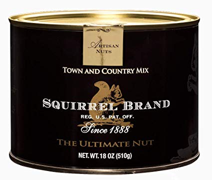 SQUIRREL BRAND Artisan Nuts, Town and Country Mix, 18 oz Gift Tin