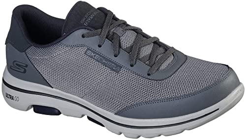 Skechers Men's Gowalk 5 Forging-Textured Knit Lace Up Performance Walking Shoe